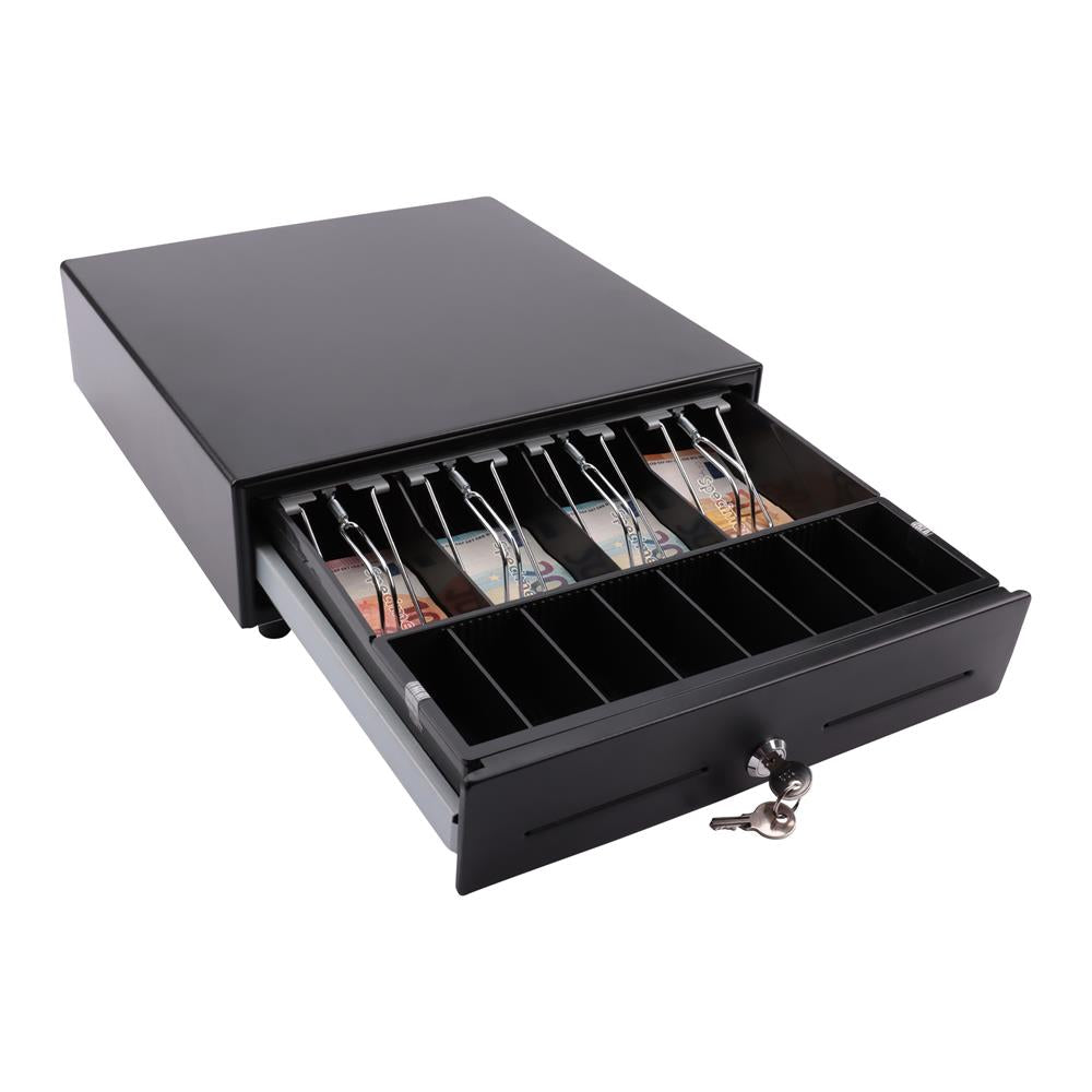 Olympia Kassenschublade SD 330A Metall Geldlade Kassenlade Münzfächer Scheinfächer schwarz