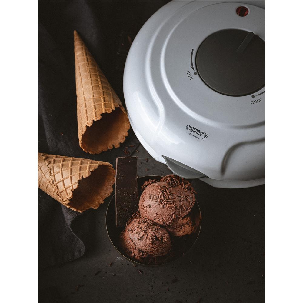Camry CR 3082 Waffeleisen für Eistüten und Waffelröllchen, 18 cm, Antihaft, 1500 W