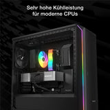 be quiet! Pure Rock 3 LX Luftkühler sehr hohe Kühlleistung 4 Hochleistungs-Heatpipes mit HDT-Technologie