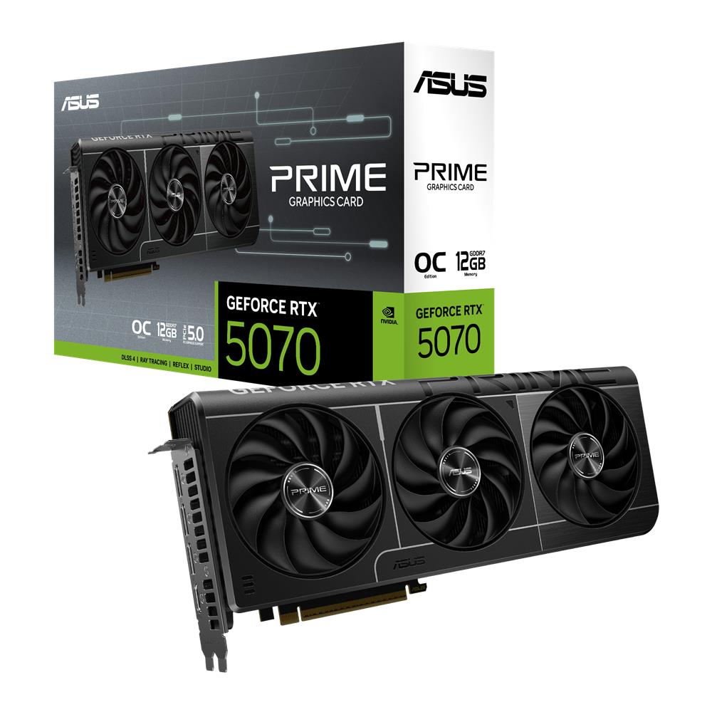 ASUS PRIME GeForce RTX 5070 OC 12GB GDDR7 Gaming Grafikkarte PCIe 5.0
