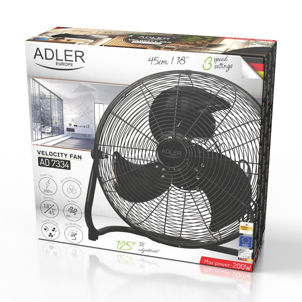 Adler AD 7334 Standventilator Haus und Garten Leistungs