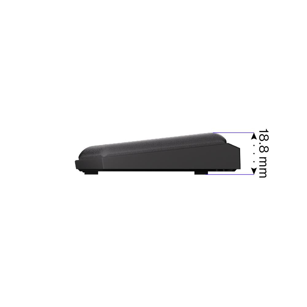 ENDORFY Thock 75% Palm Rest, schwarze Handballenauflage, Magnetische Befestigung