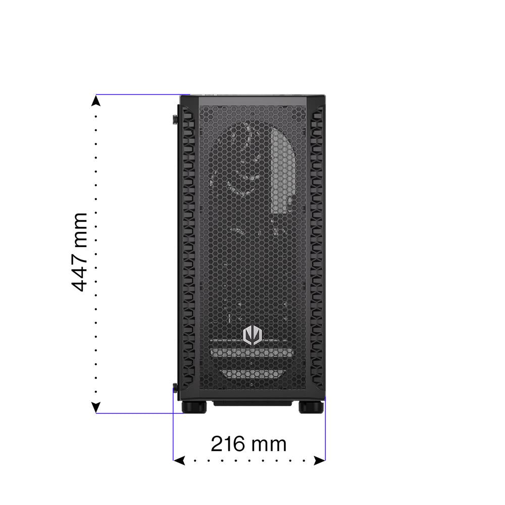 ENDORFY Signum 300 Core EY2A004, Schwarz, PC-Gehäuse, Glas-Seitenpanel