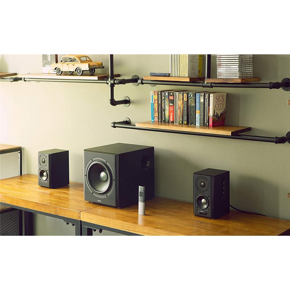 Edifier S351DB 2.1 Home-Entertainment-System (150 Watt) mit Bluetooth 5.0 (aptX), Schwarz