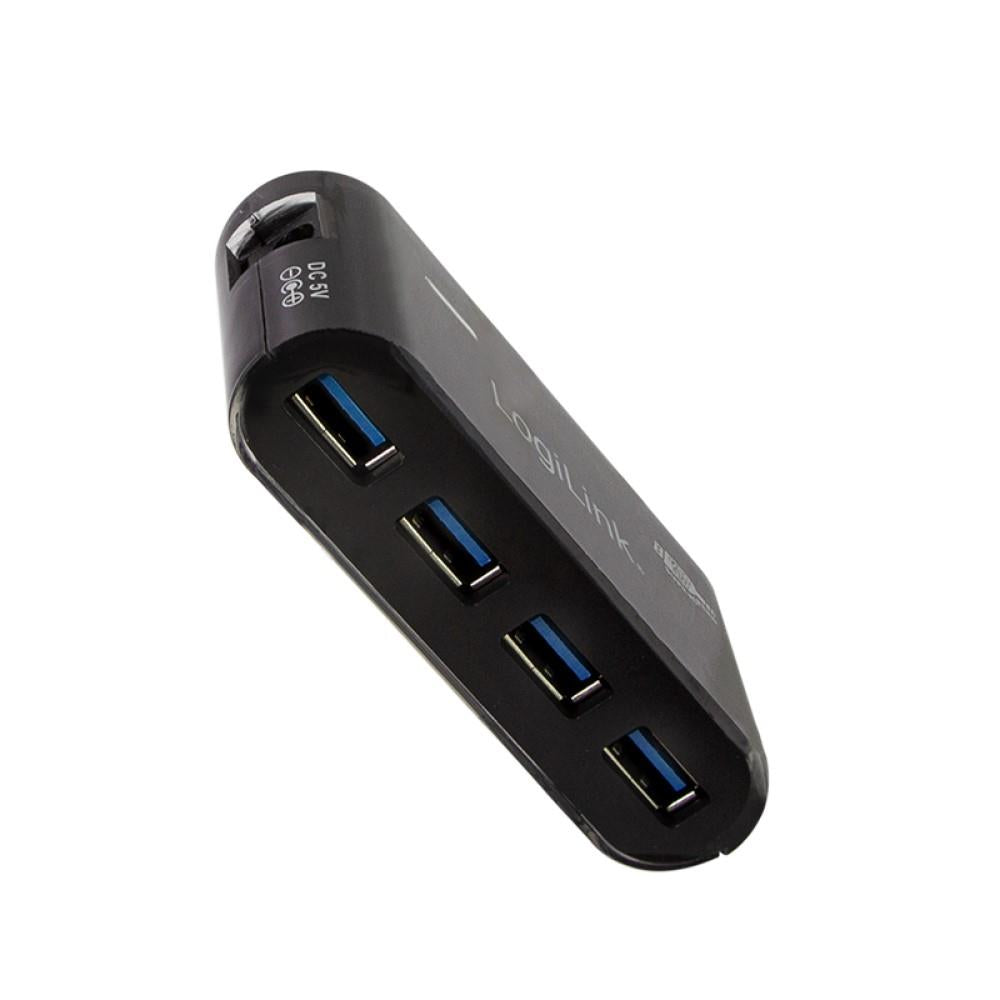 LogiLink USB 3.0 Hub 4-Port Schwarz