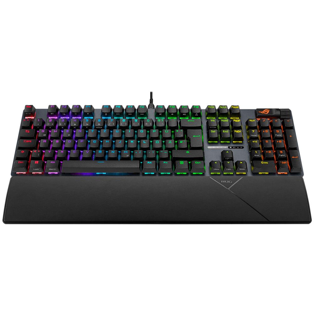 ASUS ROG Strix Scope II RGB Gaming Tastatur, QWERTZ-Layout, mechanische ROG NX Snow-Switches