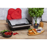 Camry CR 3044 Elektrogrill 2100W Tischgrill Kompakter Kontaktgrill schwarz