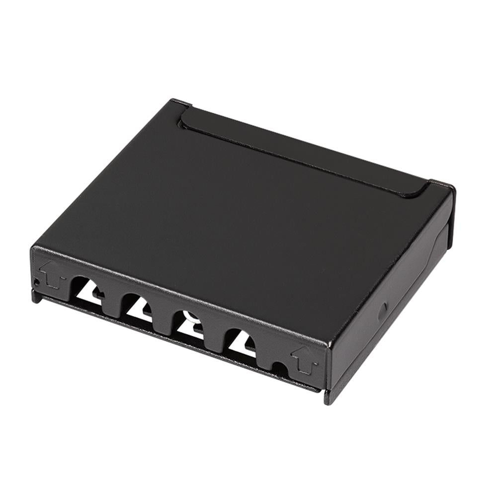 LogiLink Cat.6A Patchpanel – Mini Verteiler, 4 Ports, geschirmt