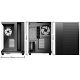 be quiet! Light Base 500 LX Black PC-Gehäuse vollständig verglaste Front- und Seitenpaneele Show Case