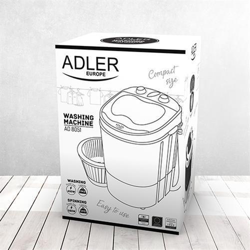 Adler AD 8051 Mini Waschmaschine + Schleuder Blau 3 kg Camping Reisen Singlehaushalt kompakt