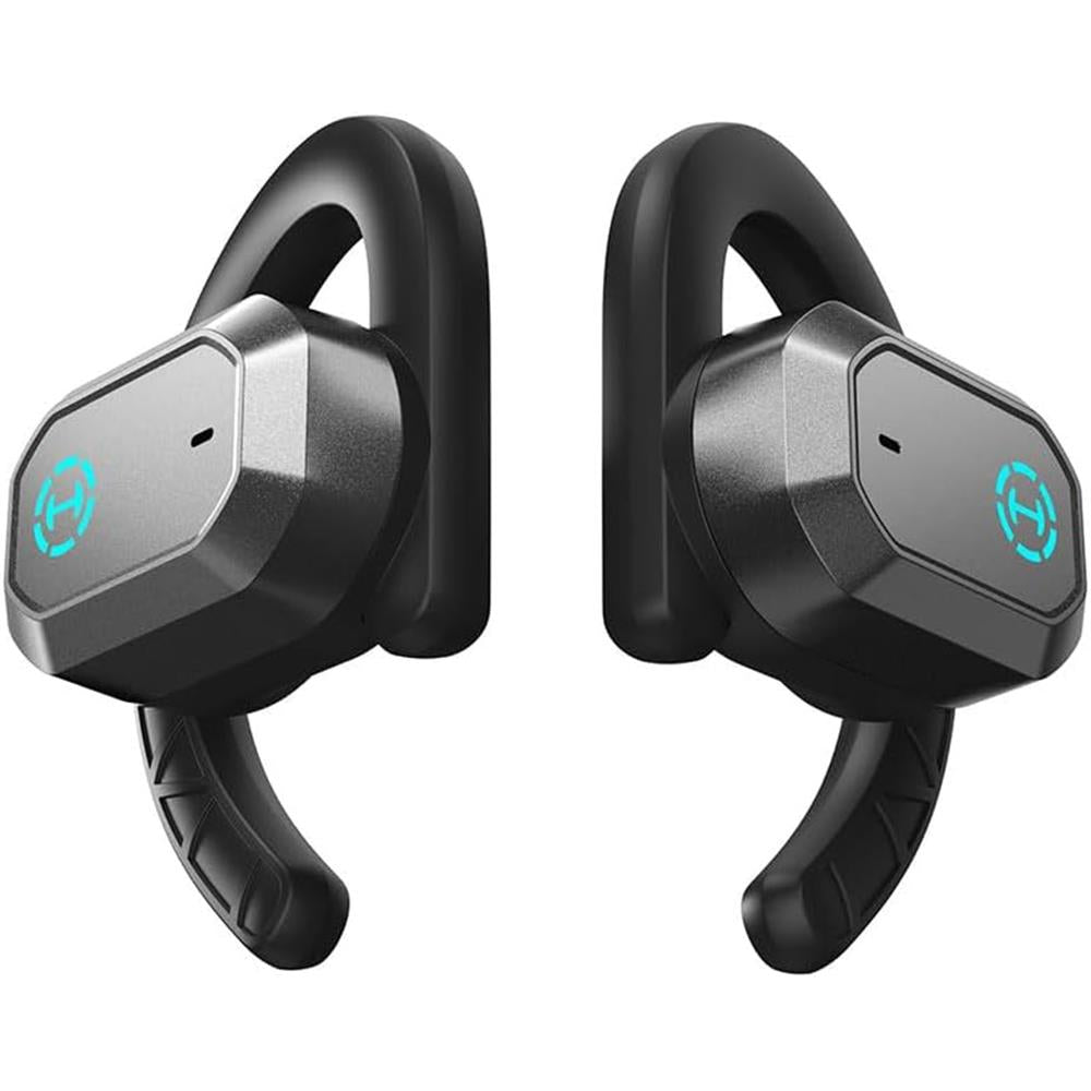 Edifier Hecate by AIR2 Open Ear Stereo Gaming Earbuds mit Noise Cancelling und RGB, Schwarz