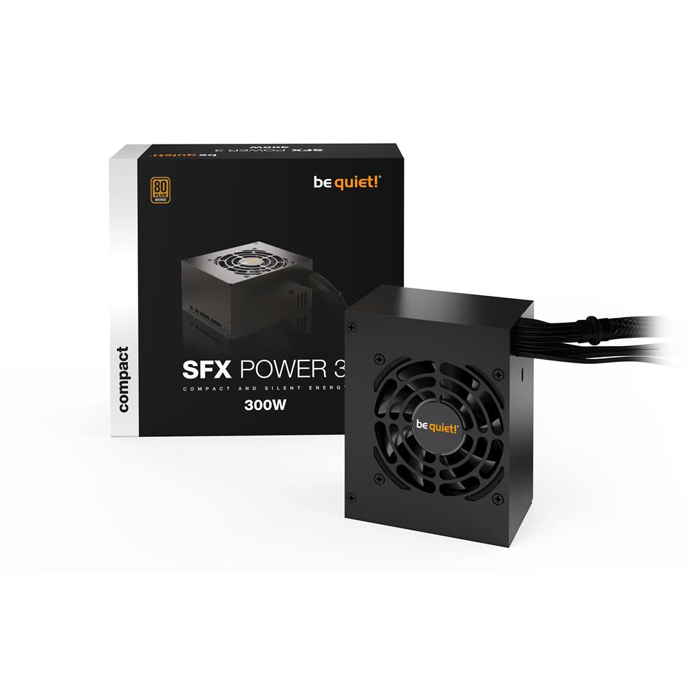 be quiet! SFX POWER 3 300W PC Netzteil Temperaturgesteuerter 80mm Lüfter BN320