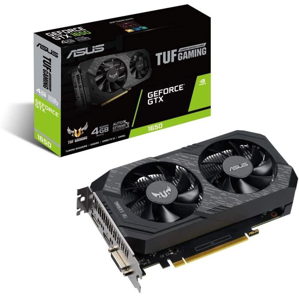 ASUS TUF Gaming GeForce GTX 1650 4GB NVIDIA Grafikkarte GDDR6 PCIe 3.0 DVI HDMI 2.0b DisplayPort