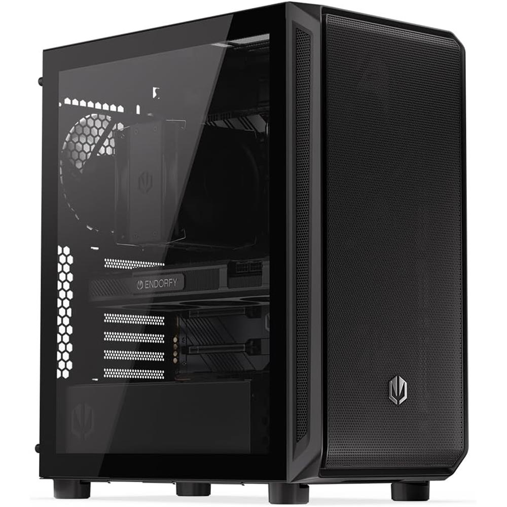 ENDORFY Arx 500 Air, ATX PC-Gehäuse, inkl. 5x 140mm PWM-Lüfter, Seitenteil aus gehärtetem Glas | EY2A010
