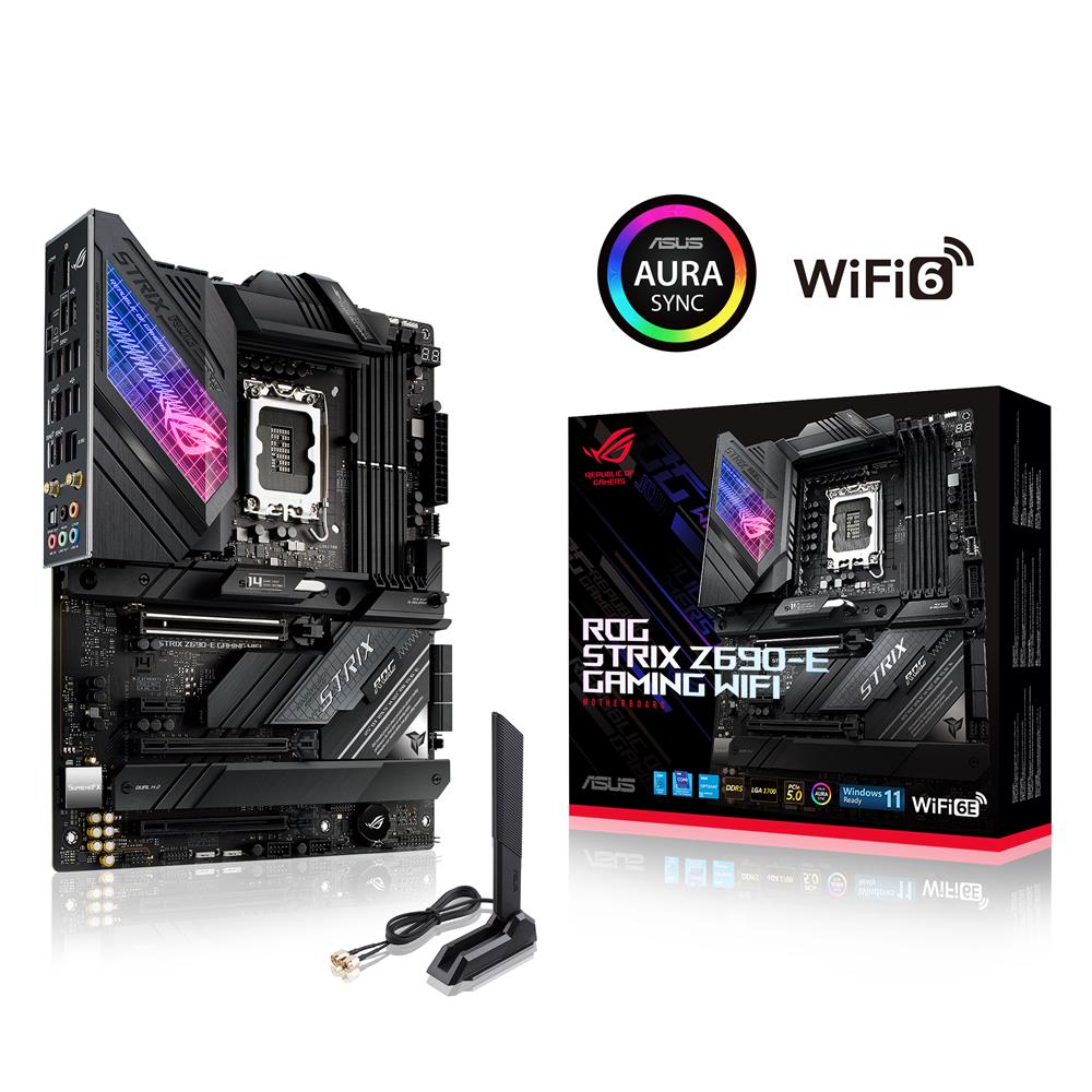 ASUS ROG STRIX Z690-E GAMING WIFI Mainboard Sockel Intel LGA 1700 ATX PCIe 5.0 DDR5 WiFi 6E M.2 USB