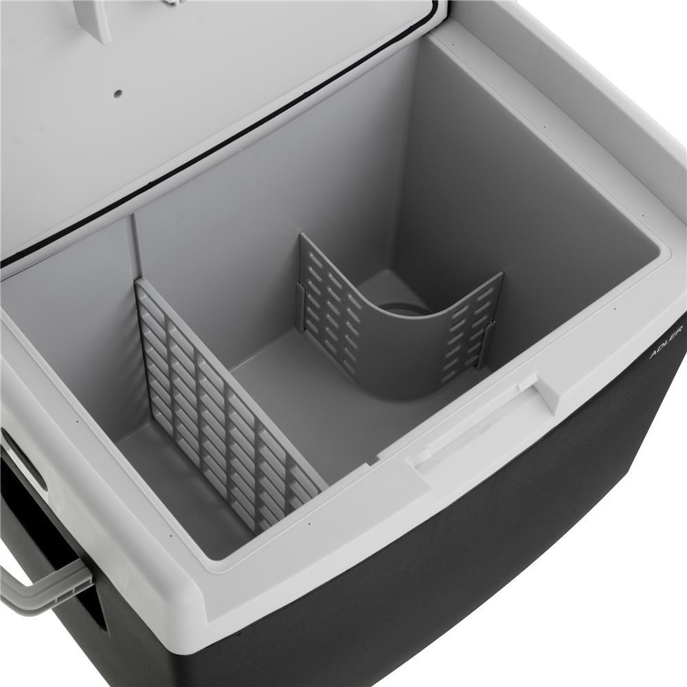 Adler AD 8092 Tragbare Kühlbox 40L elektrisch Auto Camping Picknick schwarz grau