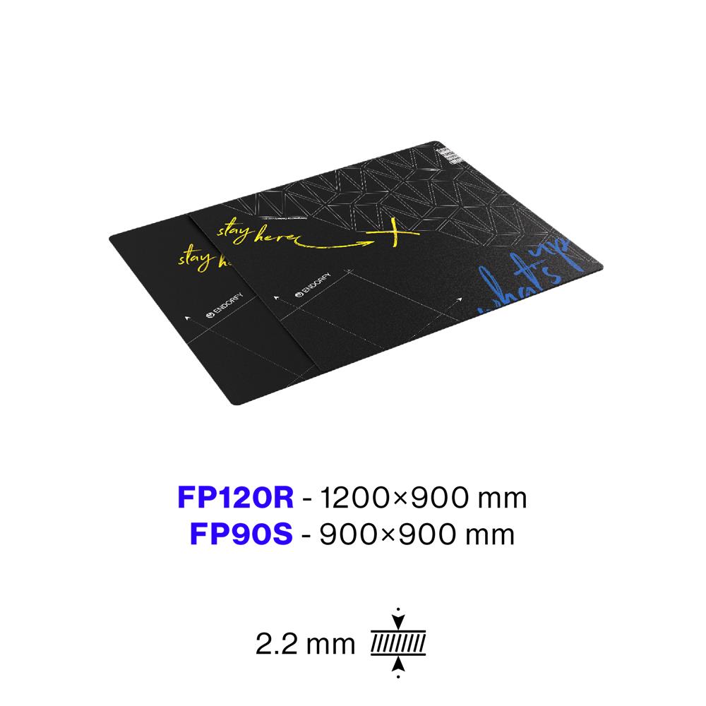 Endorfy FP90S Fußmatte, rechteckig, 90 x 90 cm, quadratische Bodenmatte