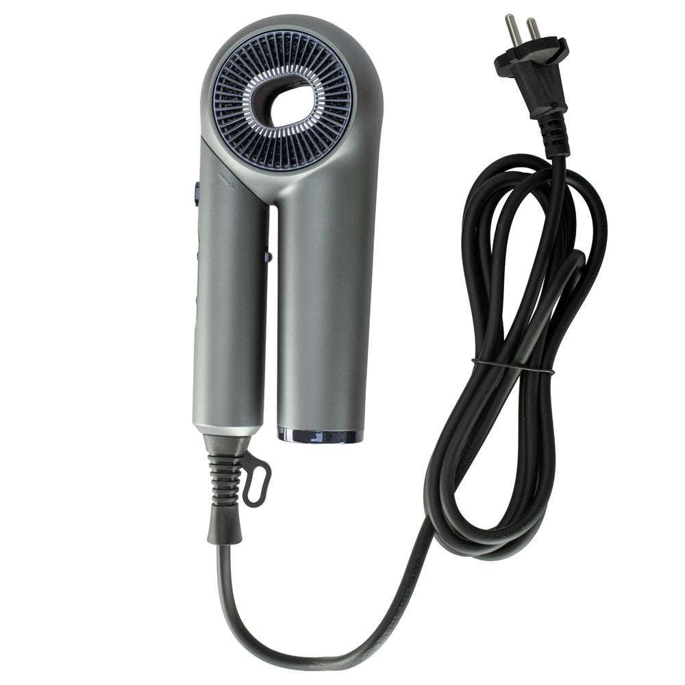 Adler AD 2289 SUPERSPEED Haartrockner mit Ionen-Technologie, 1600W, brushless Motor, 110.000 U/min, 4 Aufsätze, Diffusor, klappbarer Griff, Schwarz