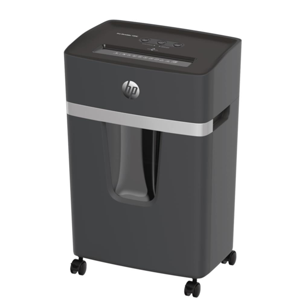 HP Pro Shredder 10MC - Aktenvernichter, Sicherheitsstufe P-5, Micro Cut, 10 Blatt, 55 dB, 20 Liter