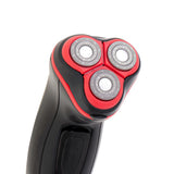 Mesko MS 2926 Herrenrasierer mit 3 Scherköpfen und Pop-up-Trimmer, wiederaufladbar, schwarz/rot