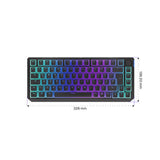 ENDORFY Thock 75 Prozent Wireless Tastatur DE Layout Kailh Box Black Schwarz