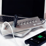 LogiLink USB 2.0 High-Speed-Hub mit 10-Port und 1x Schnell-Ladeport