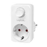 LogiLink Steckdosenadapter mit Dimmer in Weiß