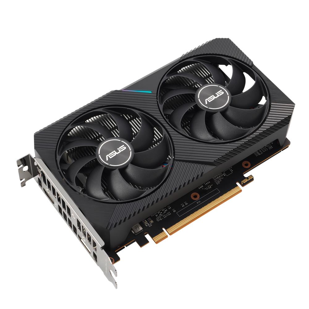 ASUS Dual Radeon RX6400 4GB Gaming Grafikkarte AMD GDDR6 Speicher HDMI DisplayPort DUAL-RX6400-4G