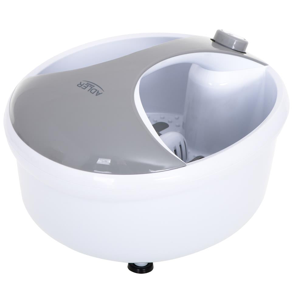 Adler AD 2177 Fußmassagegerät 450 Watt 5,6 Liter mit Akupressur-Rollen Vibration Diffusor Sprudel