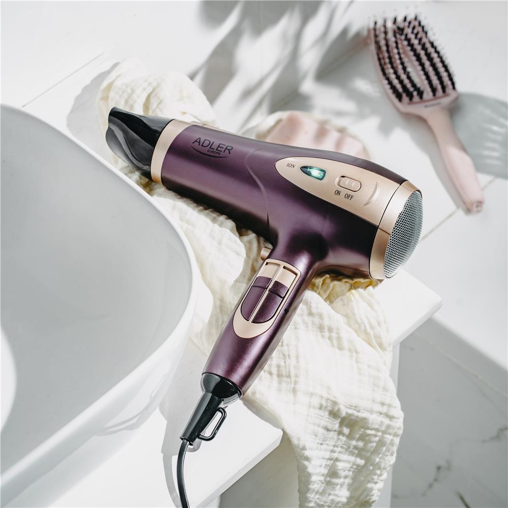 Adler AD 2248p ION Haartrockner 2200W mit Diffusor und Ionisator