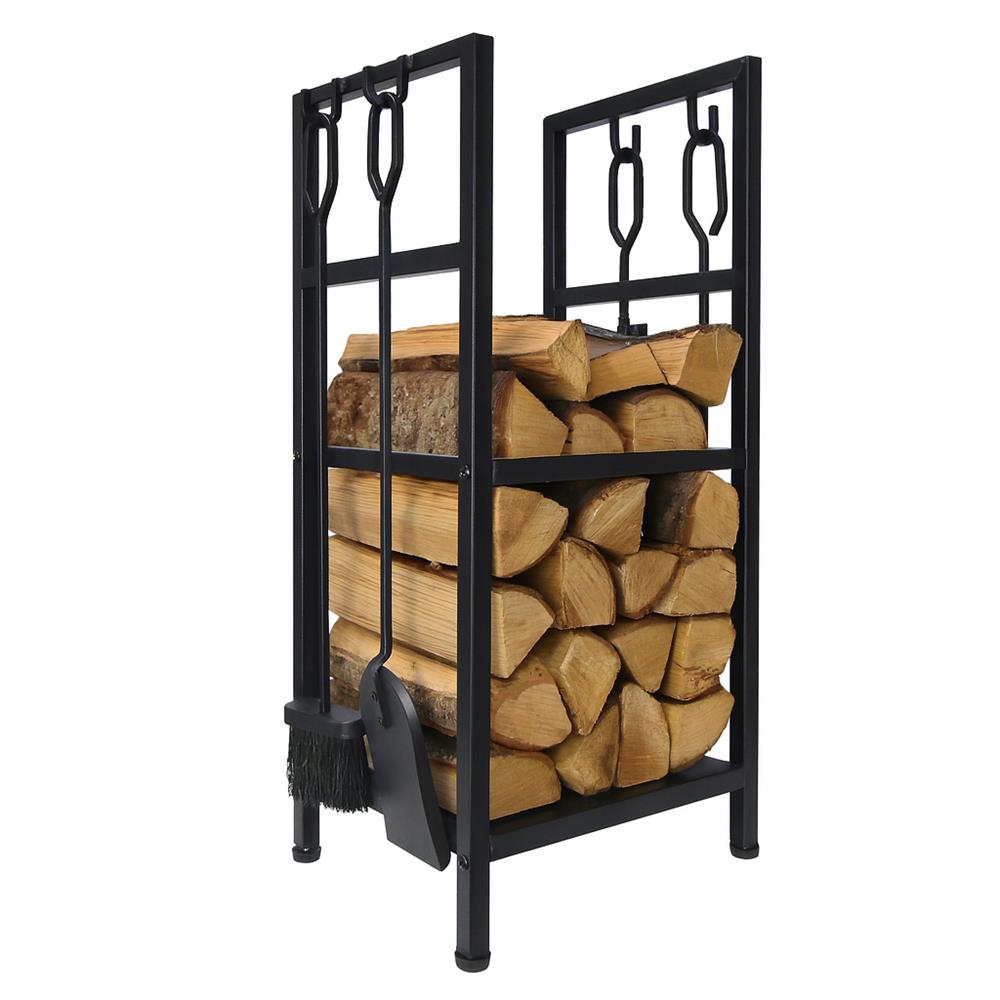 Adler AD6815 Feuerholzlager Stahl schwarz bis 80 kg