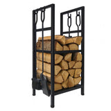 Adler AD6815 Feuerholzlager Stahl schwarz bis 80 kg