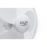 Adler AD 7305 Standventilator Weiß 40 cm Durchmesser Ventilator Standfuß höhenverstellbar