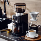 Adler AD 4300 elektrische Kaffeemühle 300g Kaffeebohnen Behälter schwarz