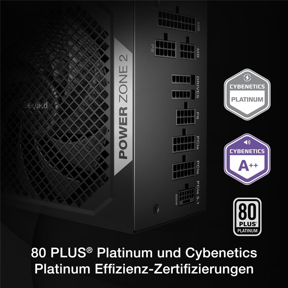 be quiet! Power Zone 2 750W Netzteil 80 PLUS Platinum ATX 3.1 PCIe 5.1