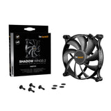 be quiet! SHADOW WINGS 2 | 140mm PWM Black PC Gehäuse Lüfter Fan Schwarz | BL087