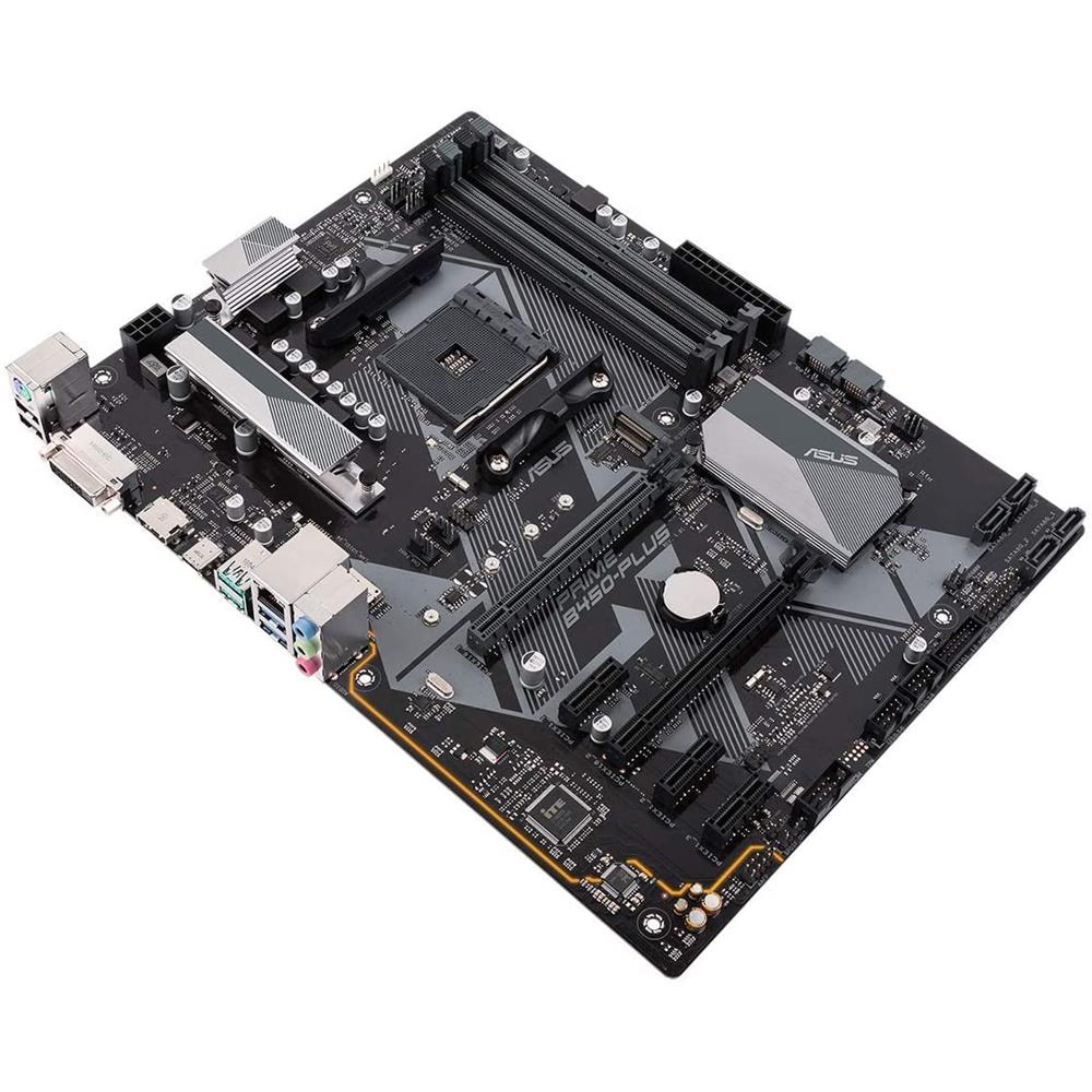 ASUS Prime B450-Plus Mainboard Sockel AM4 ATX AMD DDR4-Speicher natives M.2 USB 3.1 Gen 2