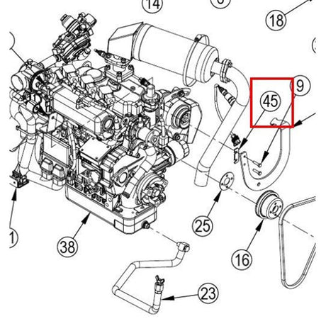 Nilfisk Original 56511543 Shim Muffler Support Unterlegscheibe