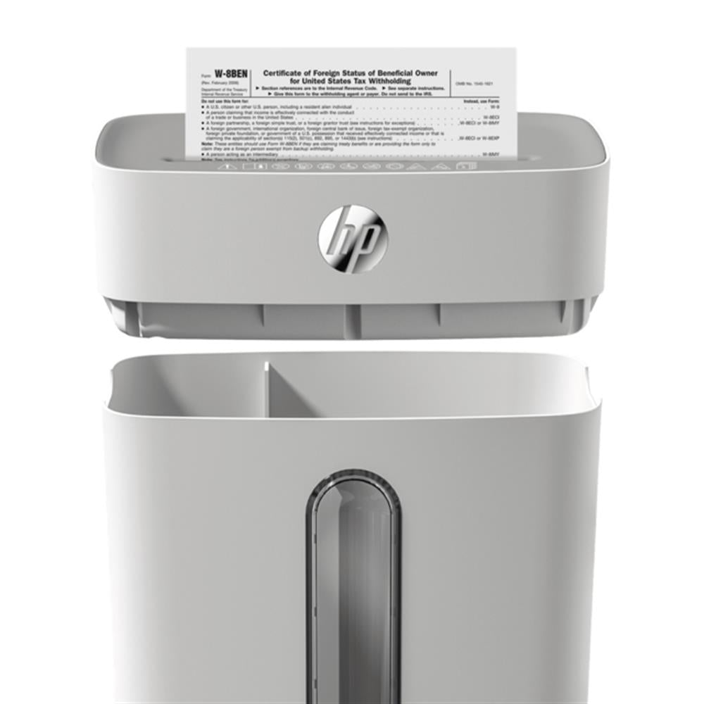 HP OneShred 8CC - Aktenvernichter, Sicherheitsstufe P-4, Cross Cut, 8 Blatt, 68 dB, 15 Liter