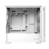 ASUS A23 PLUS TG ARGB White microATX PC Gehäuse mit 4 ARGB Lüftern und Glasfront