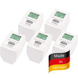 Olympia HT 430‑22 Heizkörperthermostat – Energiespar-Thermostat programmierbar (5er Set)
