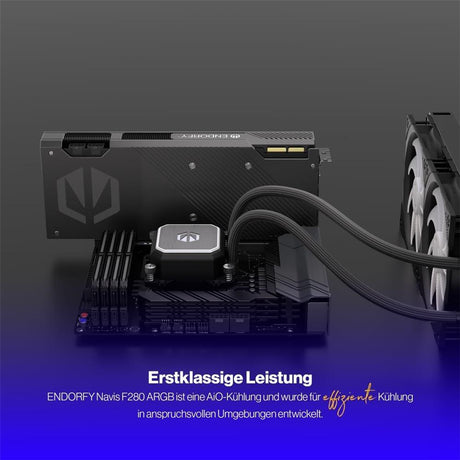 ENDORFY Navis F280 ARGB AiO-Wasserkühlung, Beleuchtet, 280mm Radiator, PWM-Pumpe | EY3B005