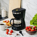 Adler AD 4381 Filterkaffeemaschine mit Glaskanne, 0,6 L, 600 W, Schwarz