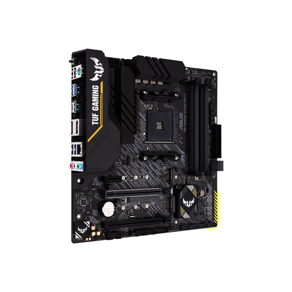 ASUS TUF Gaming B450M-Pro II Mainboard Sockel AM4 (mATX, AMD Ryzen, DDR4, 2x M.2, USB 3.1 Gen2)