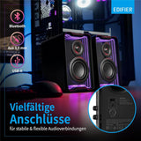 Edifier QR30 Schwarz – Aktiver 30W Desktop-Lautsprecher mit Bluetooth 5.4 & RGB