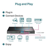 TP-Link TL-SG1218MP 18-Port Gigabit Rackmount Switch mit 16× PoE+ Ports, 250W PoE-Budget