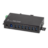 LogiLink USB 3.0 Industrie-Hub, 7 Ports, 5 Gbit/s, 10 W, Schwarz