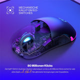 ENDORFY Gem Plus Wireless Gaming Maus kabellos 26000 DPI leicht 74 g Schwarz