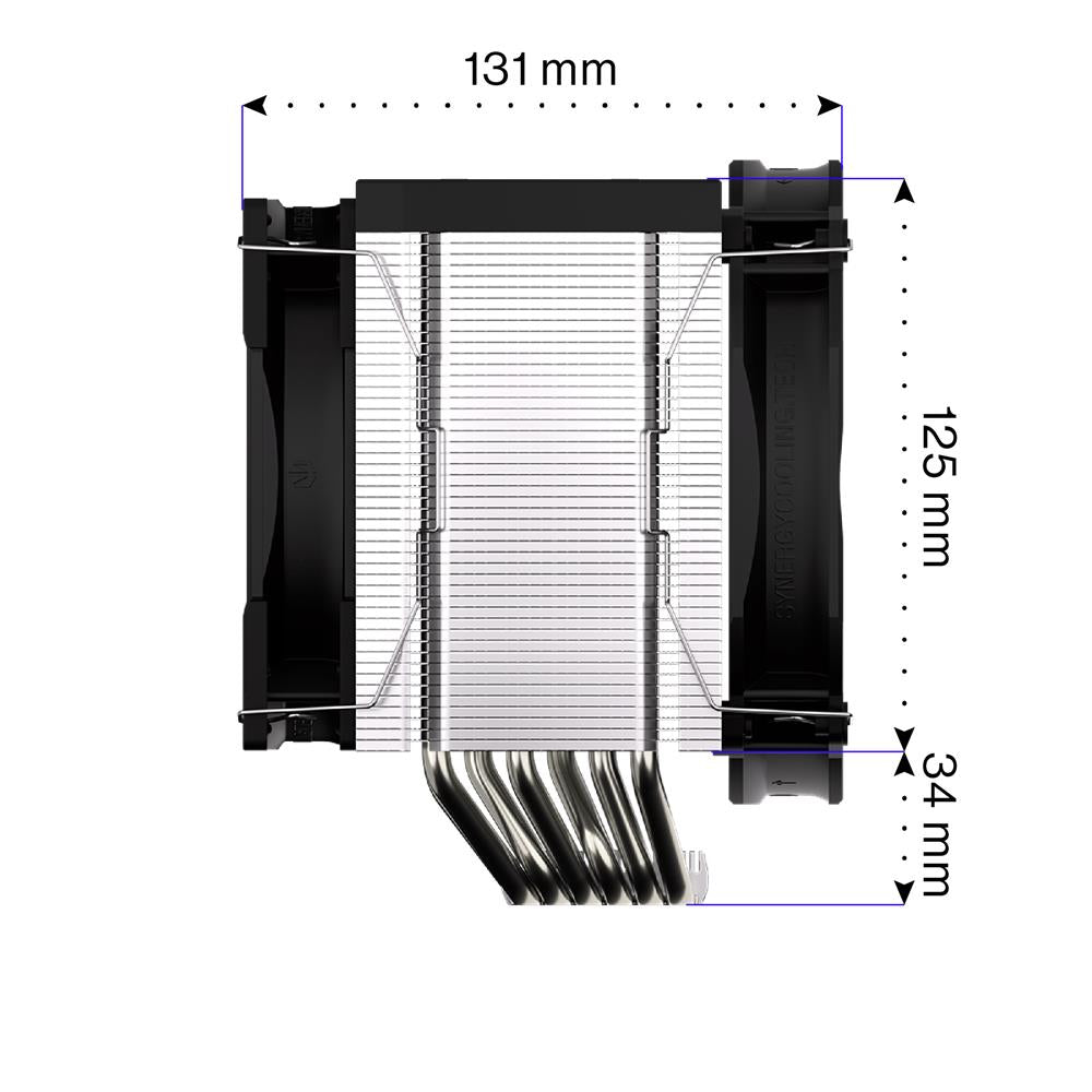 ENDORFY Fortis 5 Dual Fan EY3A009, CPU-Kühler, Schwarz, Wärmeleitpaste inklusive