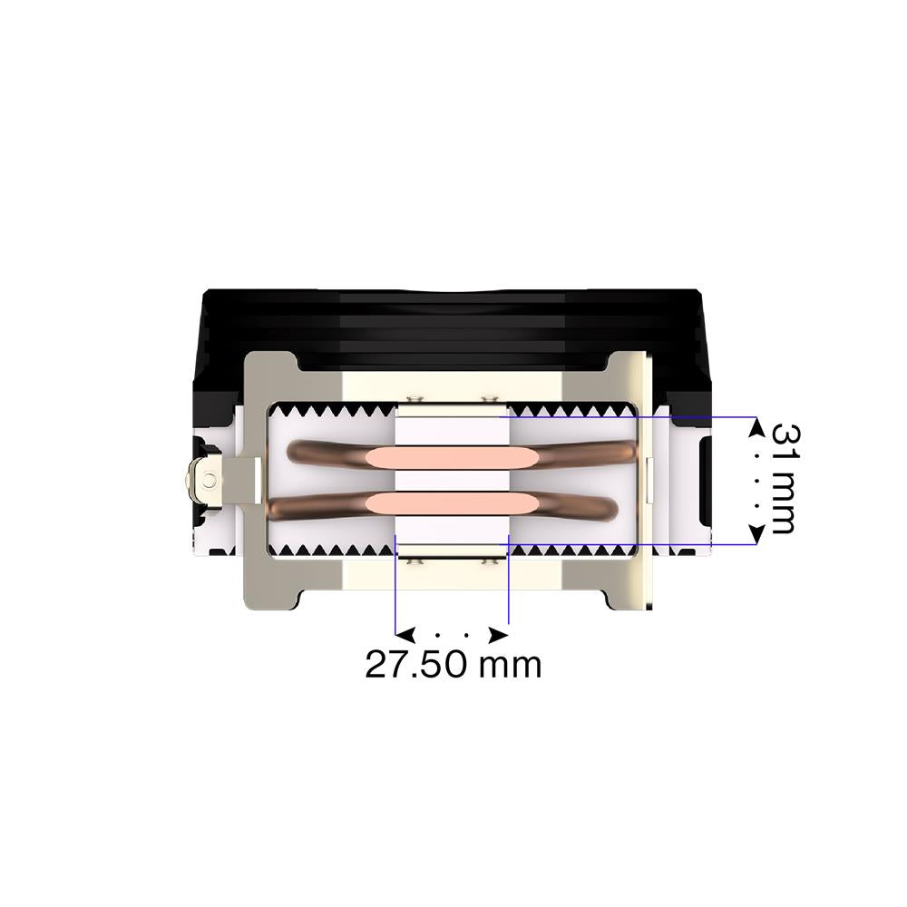 ENDORFY Spartan 5 EY3A001, CPU-Kühler, Schwarz, Wärmeleitpaste inklusive